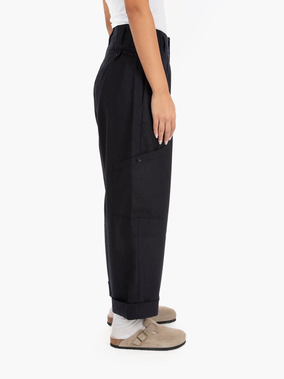 Grease navy pants