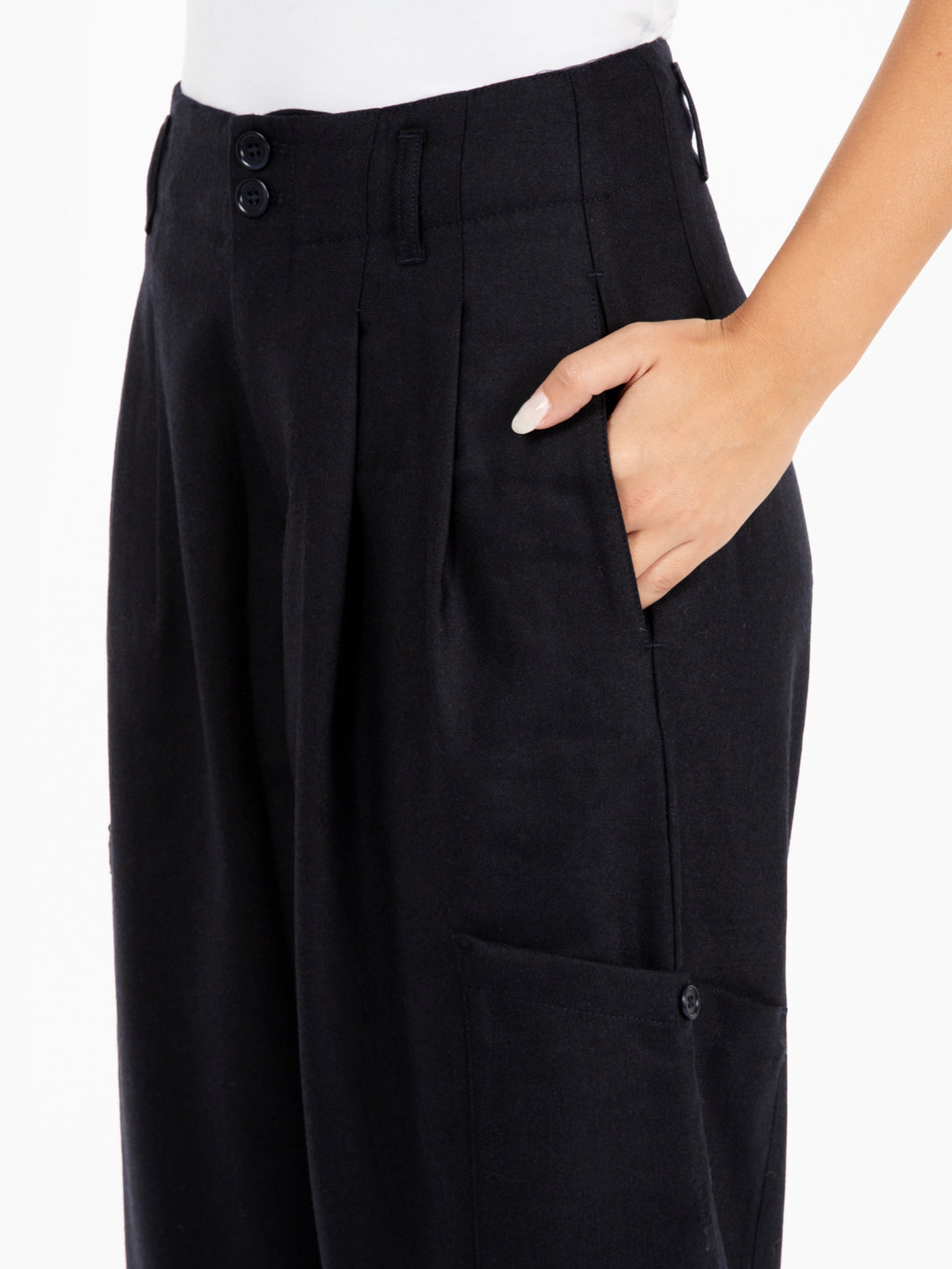 Grease navy pants