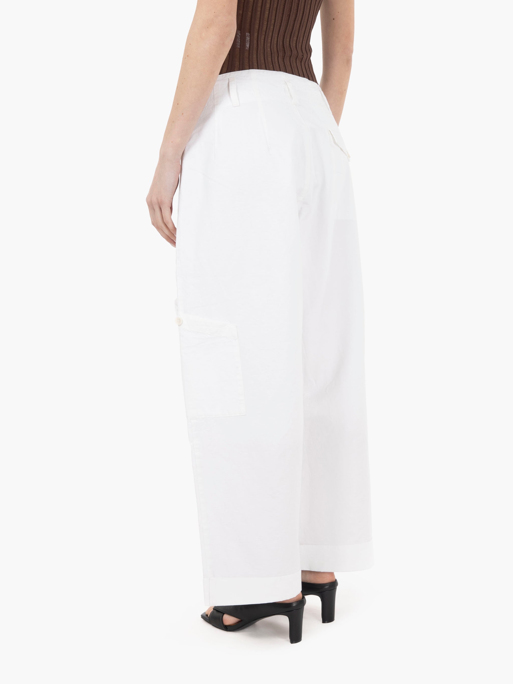 Pantaloni Grease white