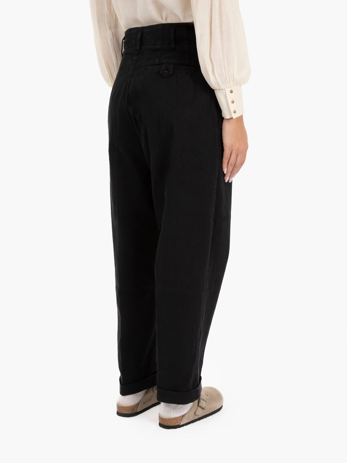 Keaton High Waisted Pants Black