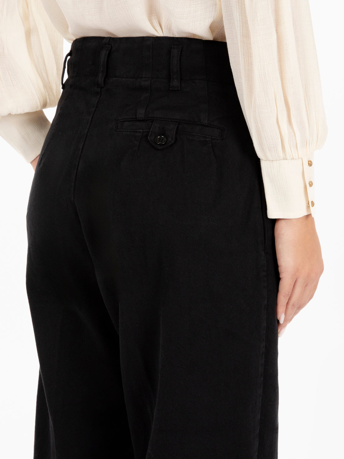 Keaton High Waisted Pants Black