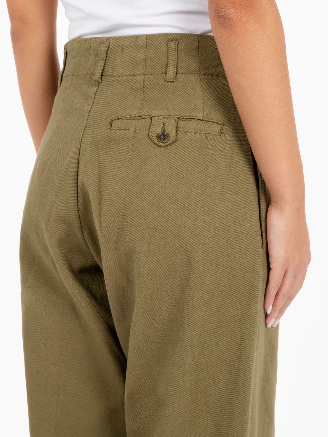 Keaton High Waisted Green Pants