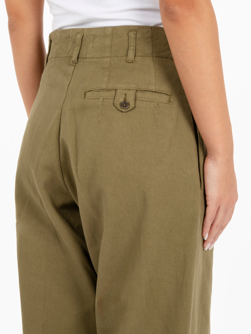 Keaton High Waisted Green Pants