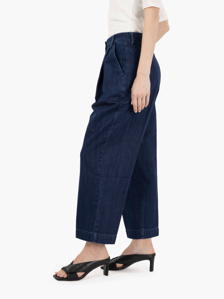 YMC - Pantaloni Market con pinces indigo