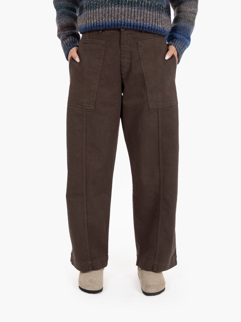 YMC - Pantaloni Peggy brown