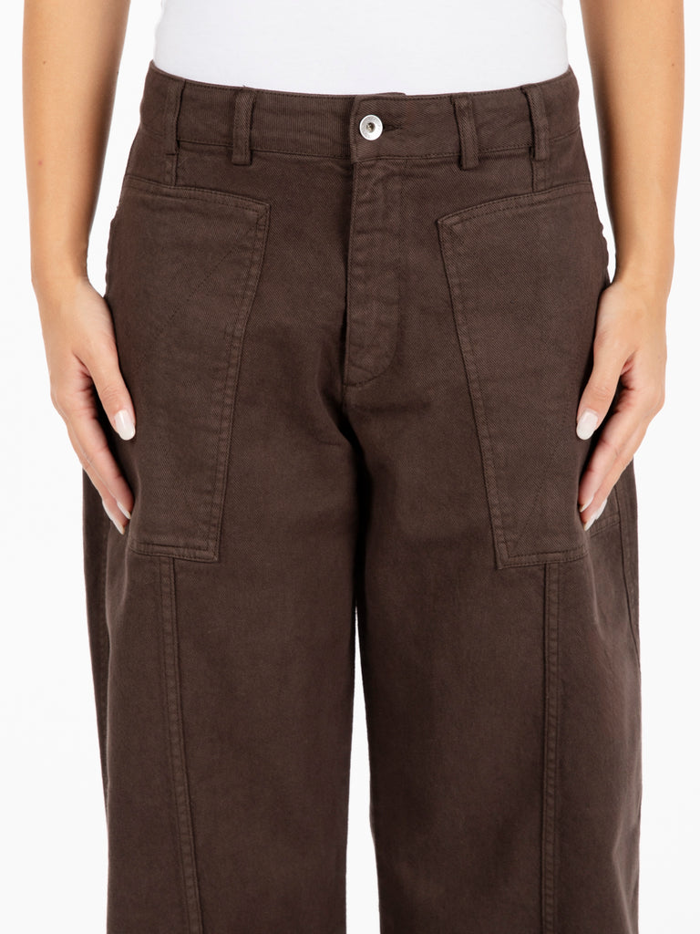 YMC - Pantaloni Peggy brown