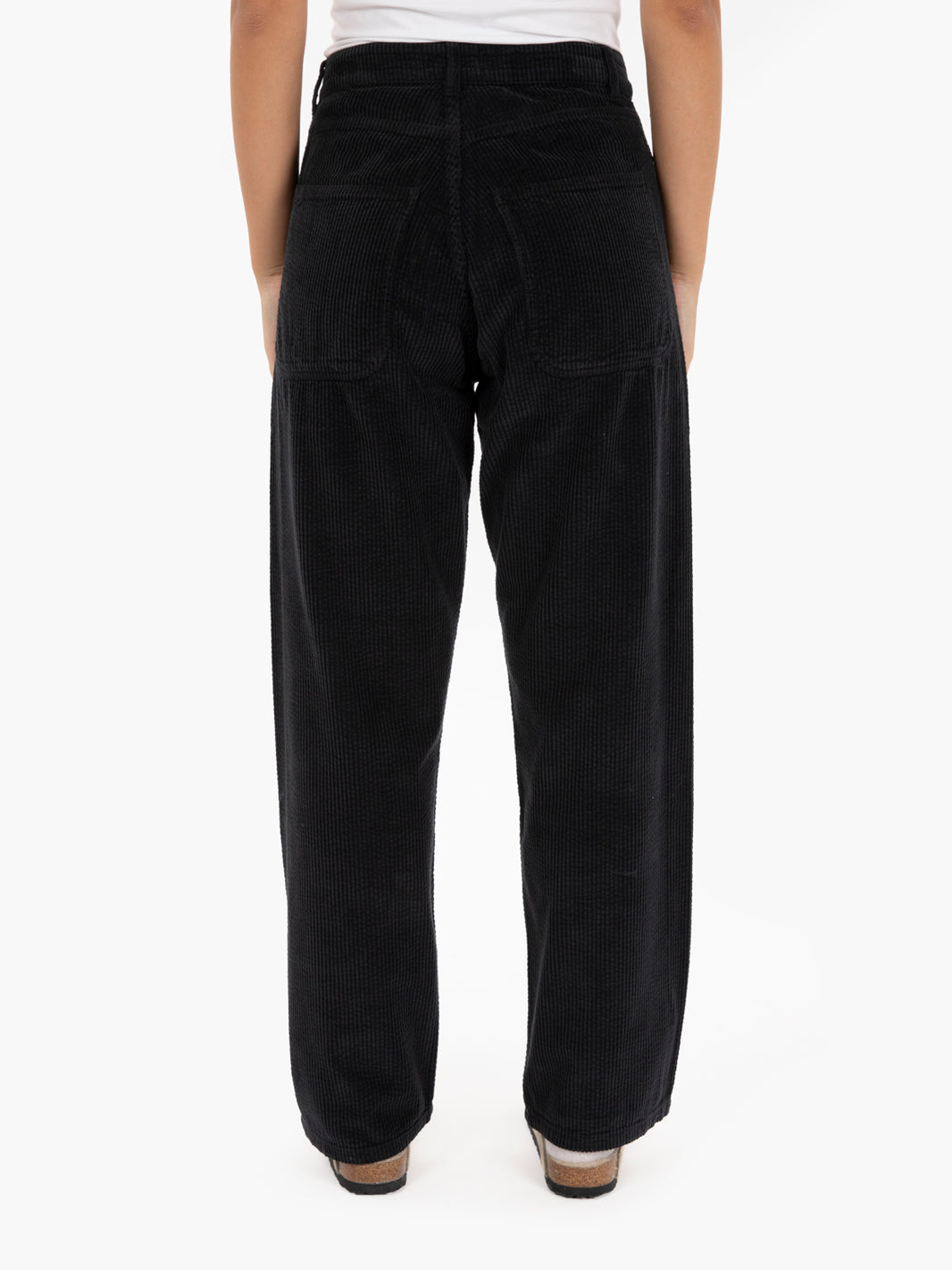 Silver Jean Corduroy Pants Black