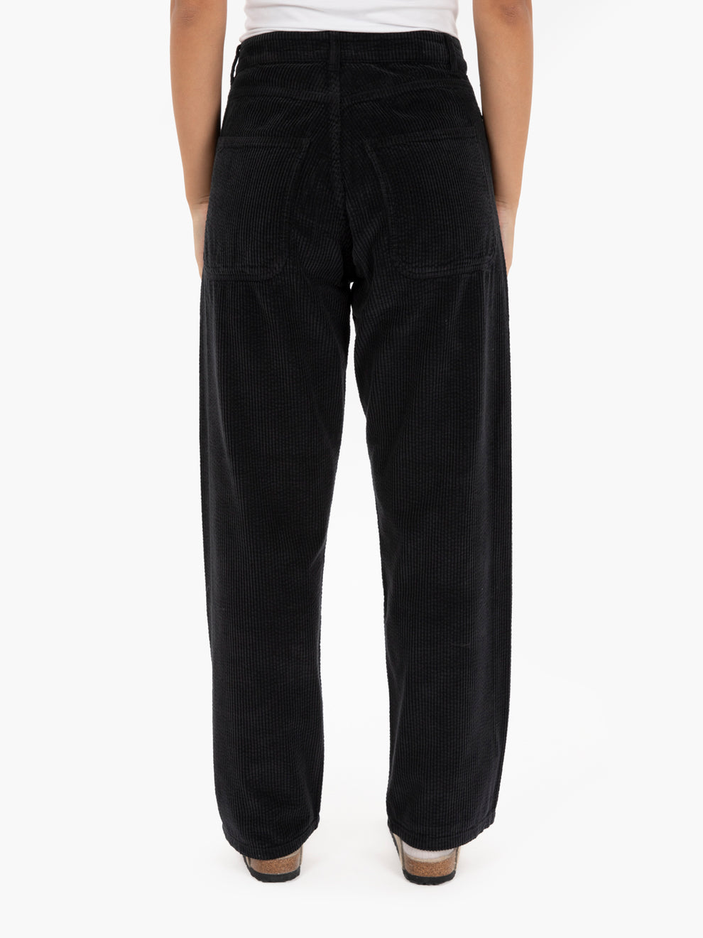 Pantaloni Silver Jean in velluto a coste neri