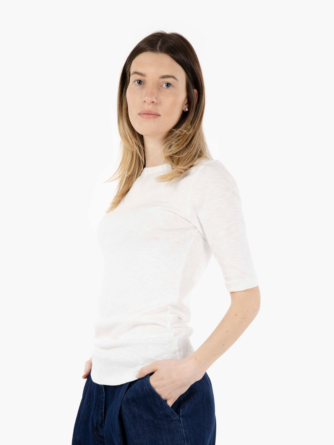 T-shirt a 3/4 Charlotte white