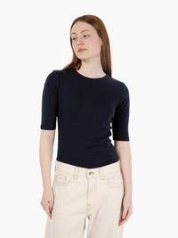T-shirt Charlotte a 3/4 top navy