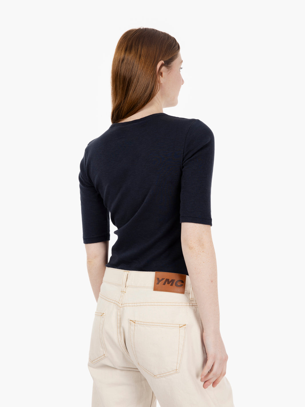 T-shirt Charlotte a 3/4 top navy