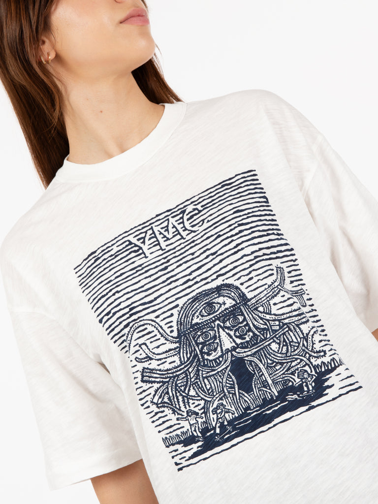 YMC - T-shirt Mystery machine white