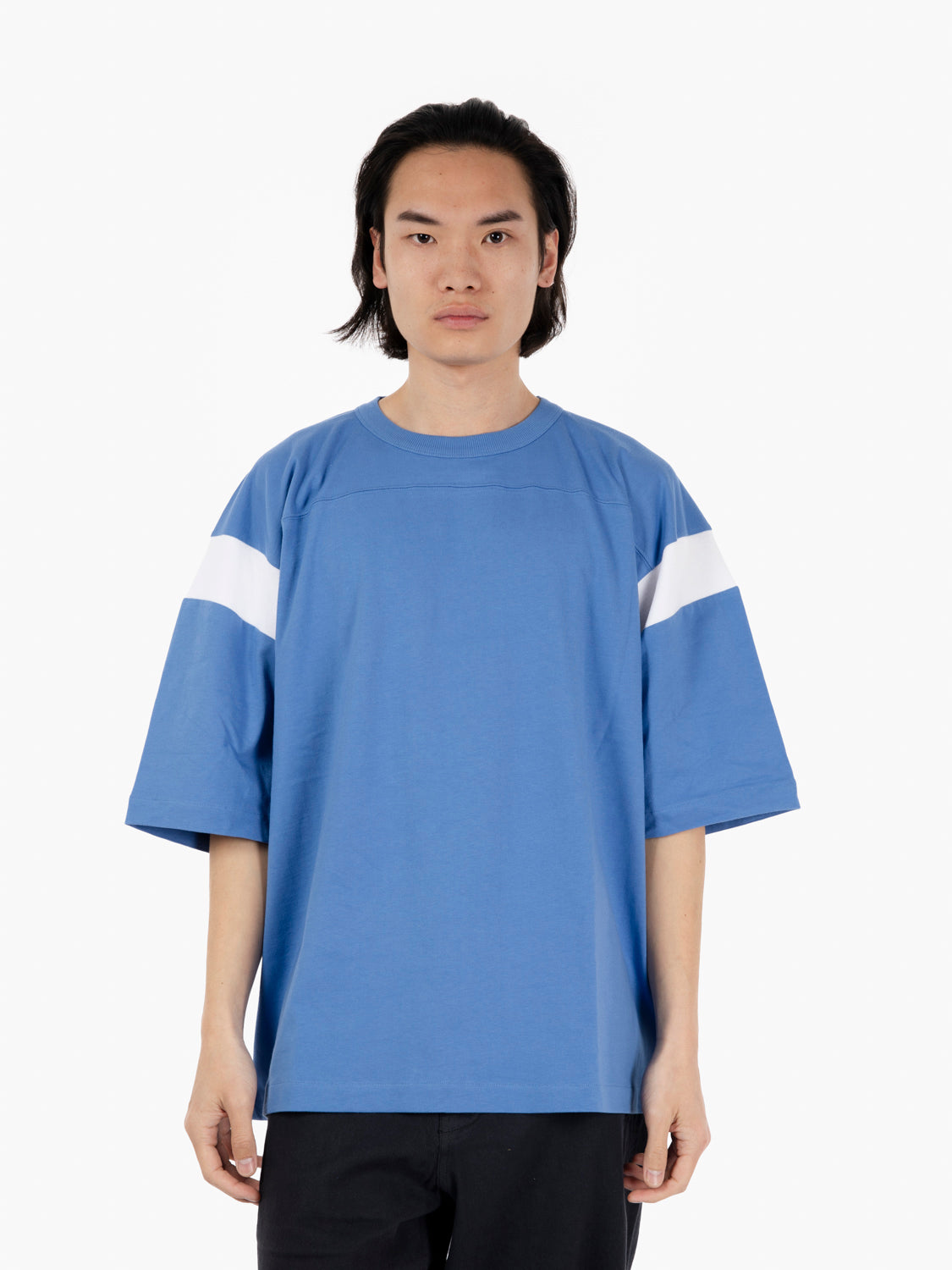 T-shirt oversize skate blue / white