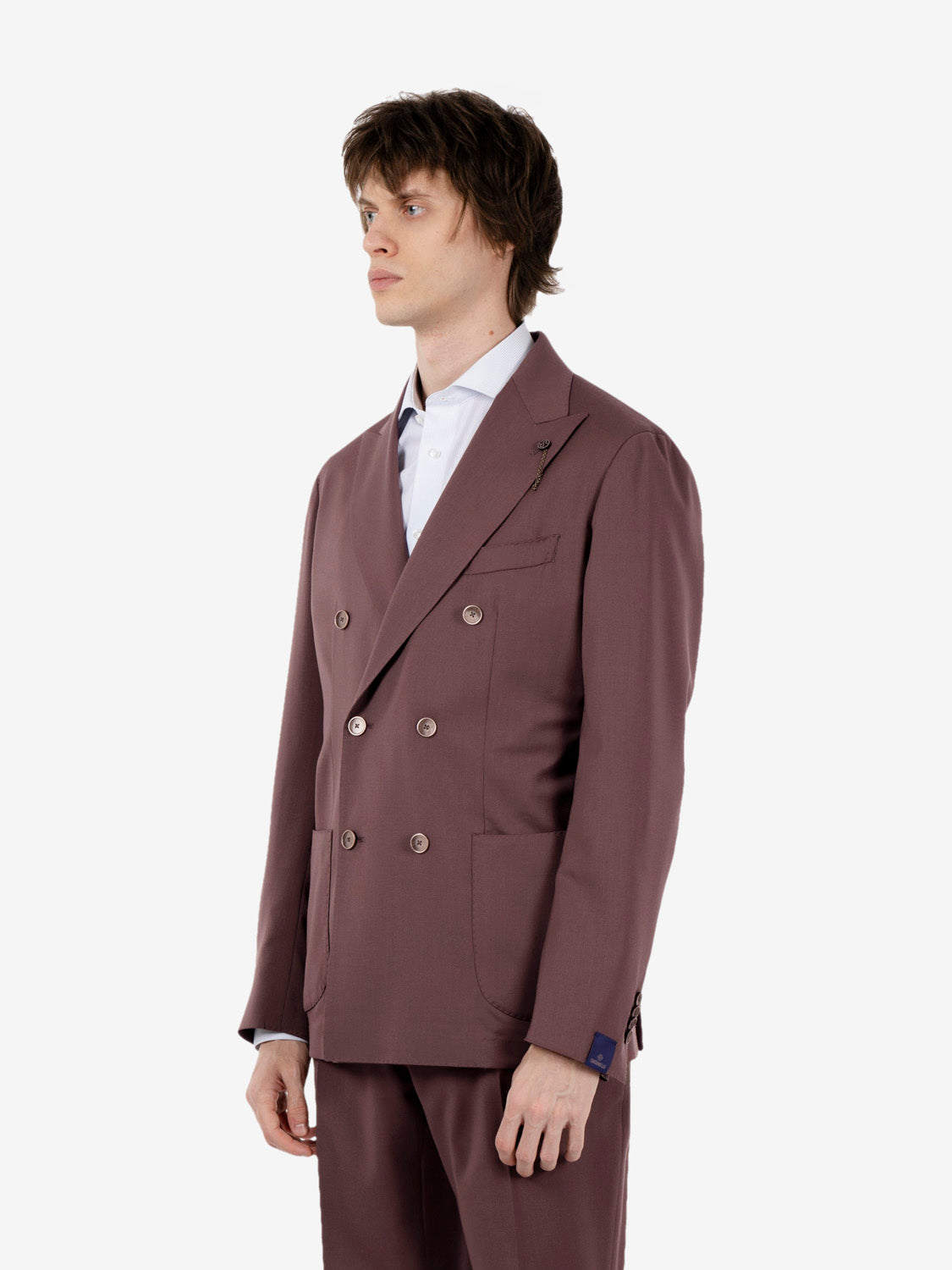 Abito doppiopetto vinaccia