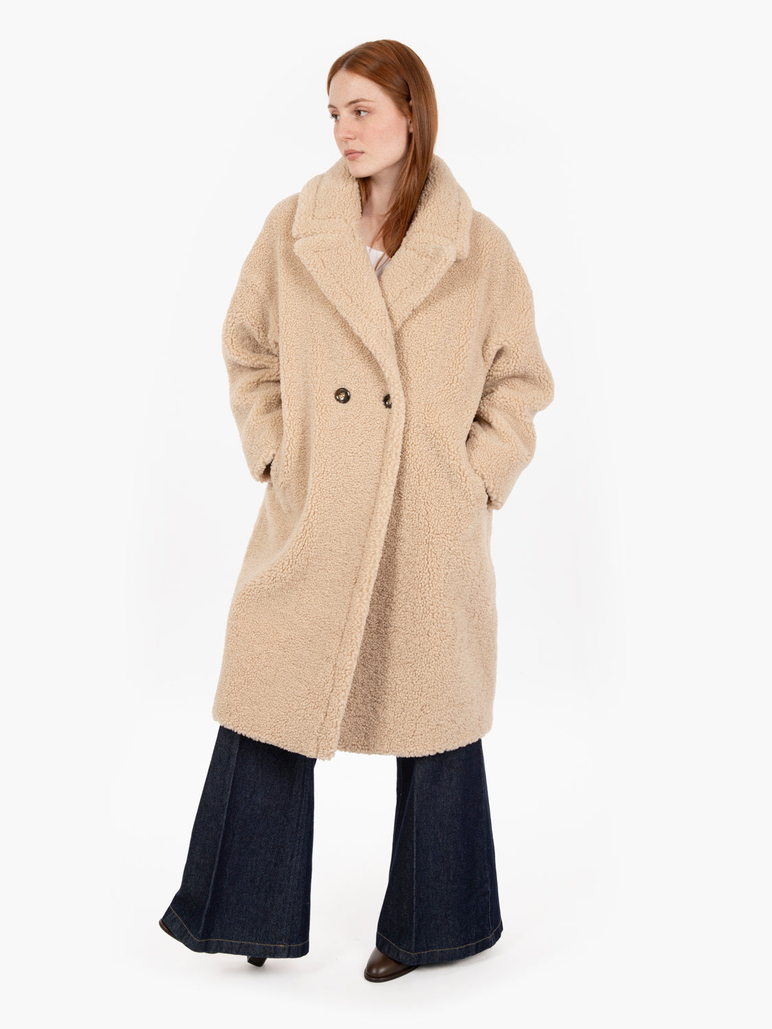 Cappotto doppiopetto ML Yogi beige