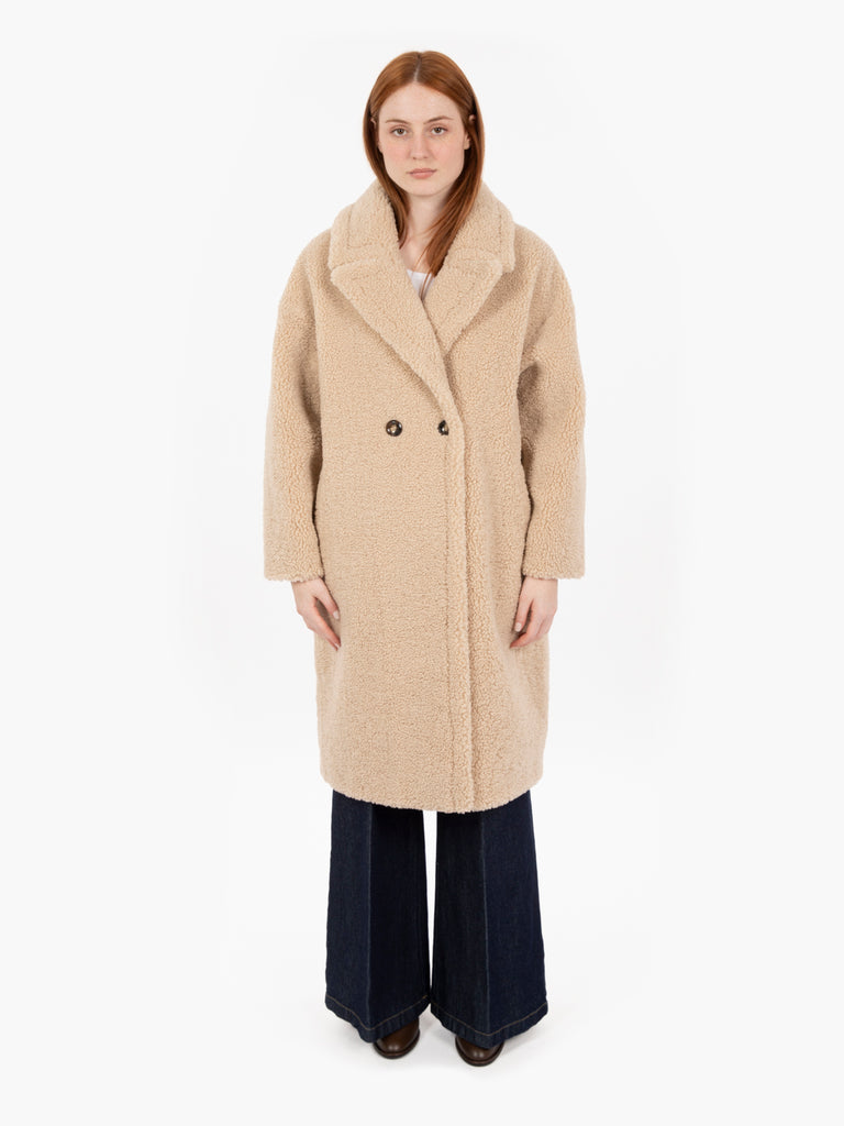 ZOE PARIS - Cappotto doppiopetto ML Yogi beige