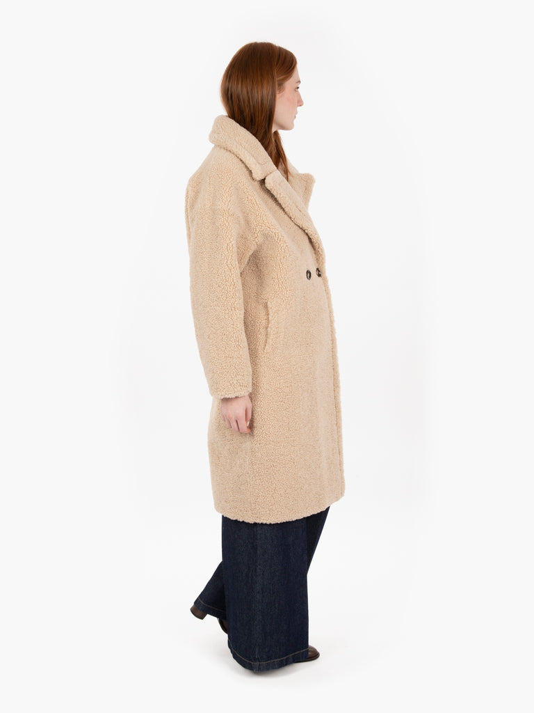 ZOE PARIS - Cappotto doppiopetto ML Yogi beige