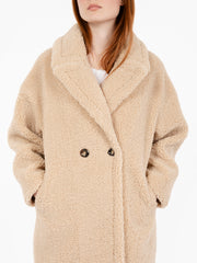 ZOE PARIS - Cappotto doppiopetto ML Yogi beige