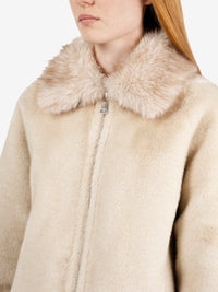 BEIGE FUR WITH COLLAR 612-MINK_BEIGE