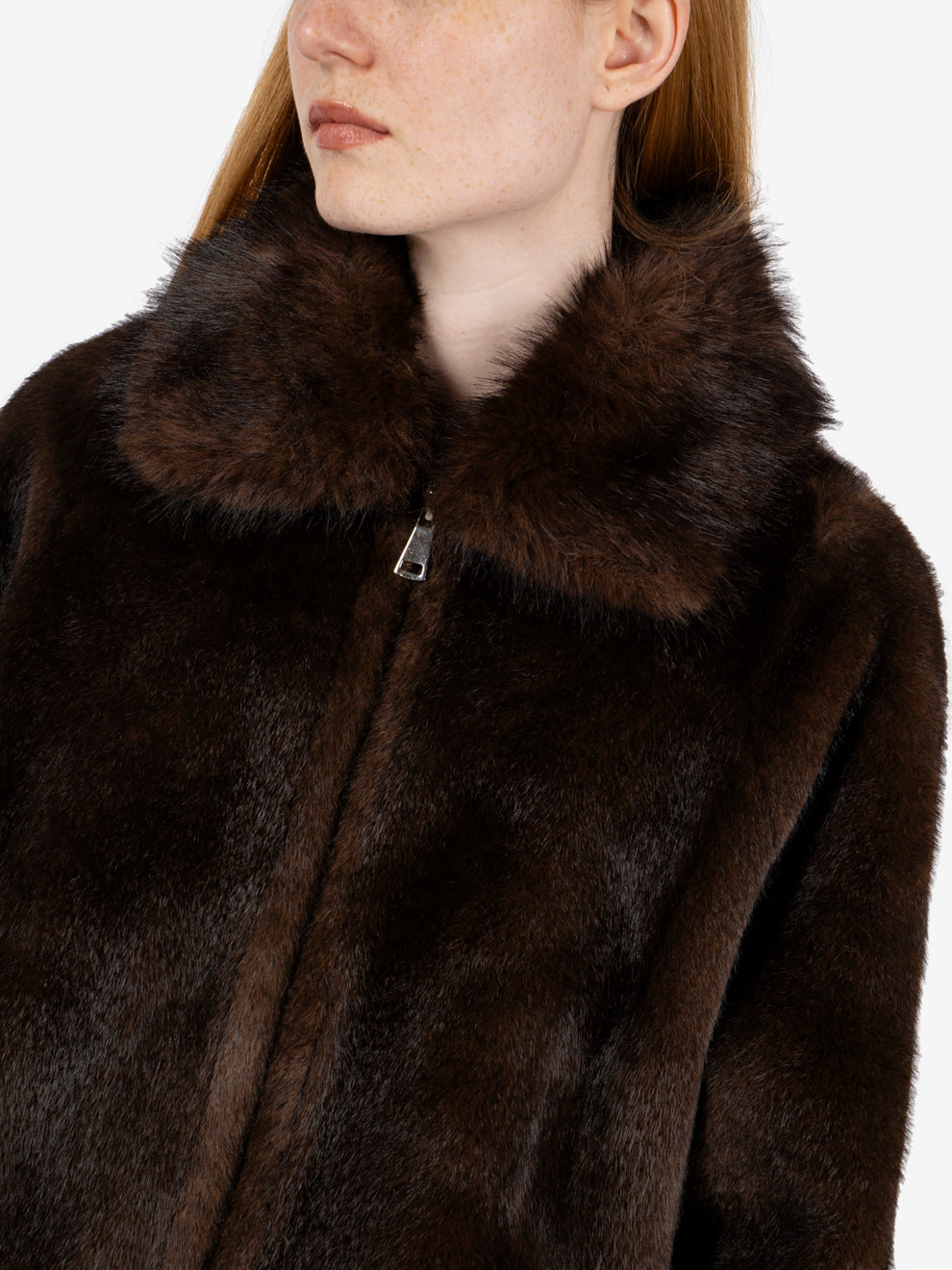 FUDGE MINK COAT WITH COLLAR 612-MINK_041