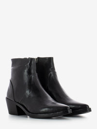 Mascara ankle boots with black leather sole