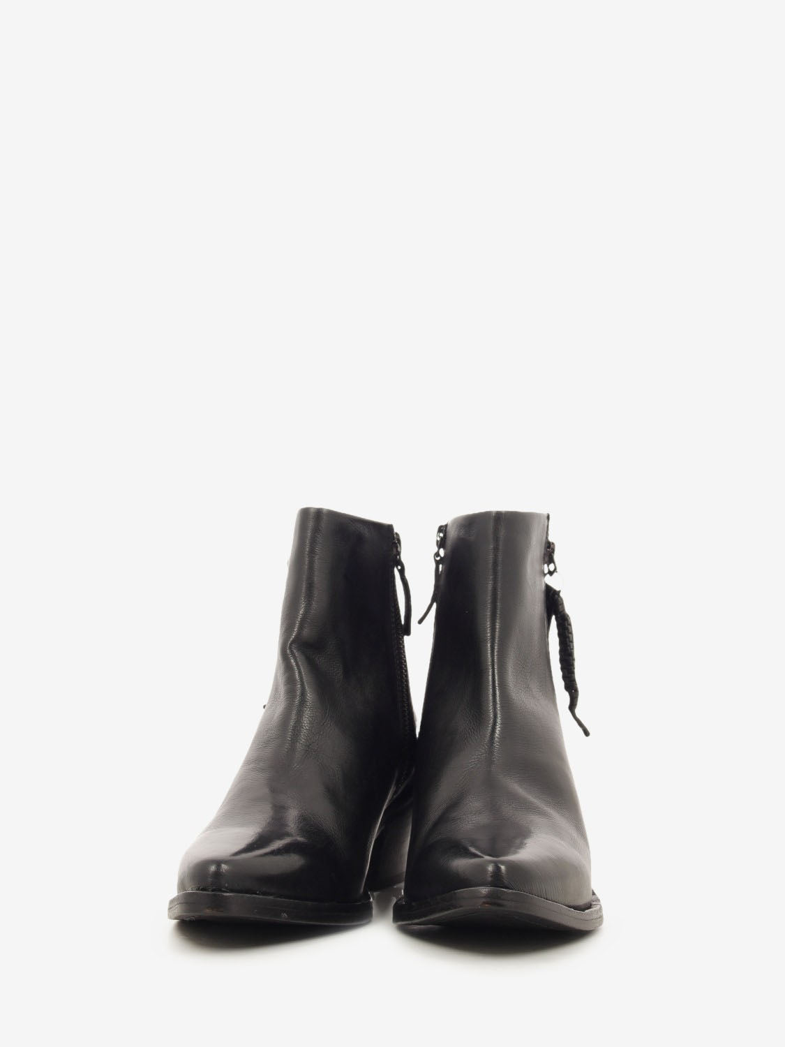 Tronchetto texano doppia zip black