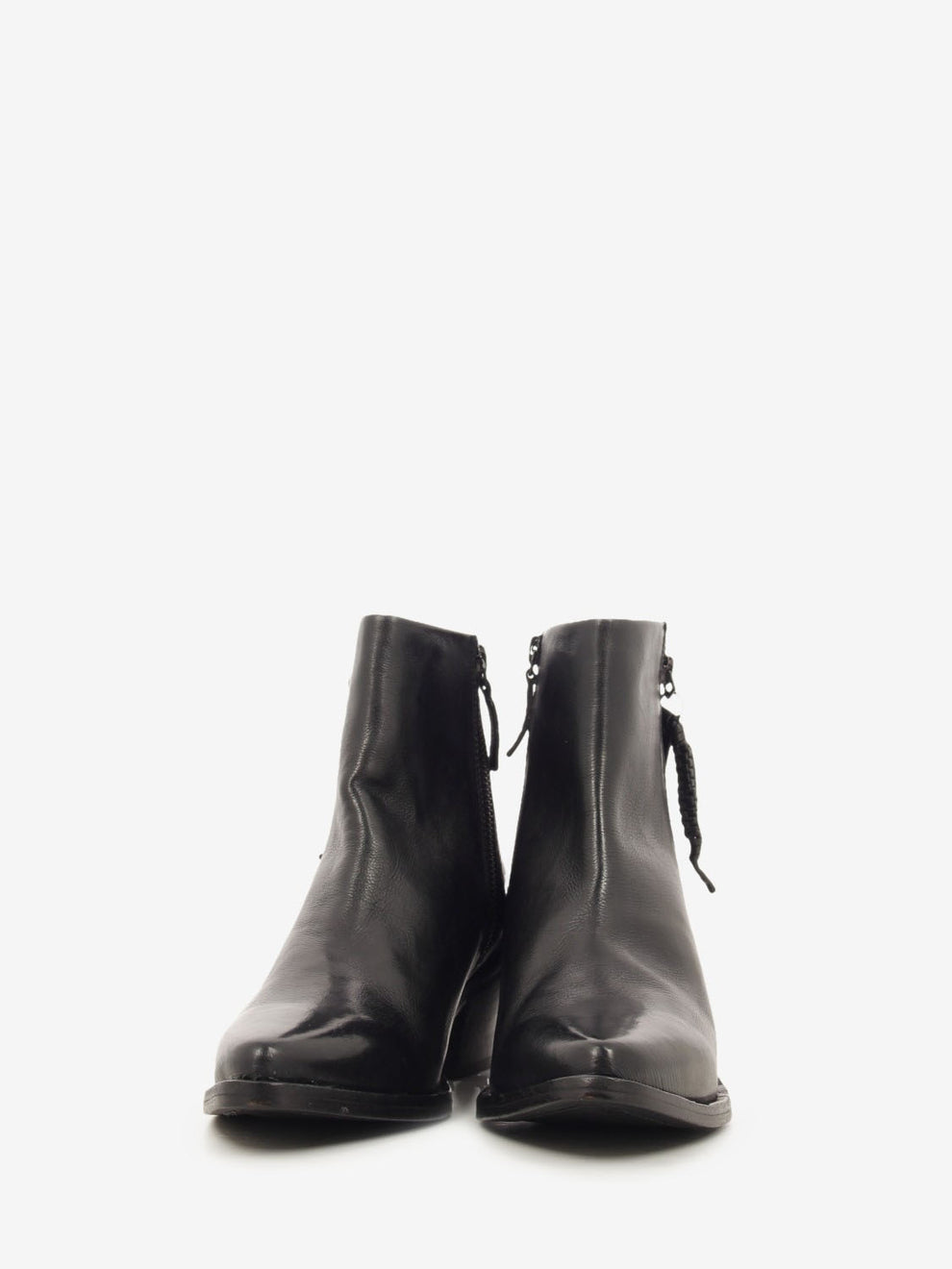 Tronchetto texano doppia zip black