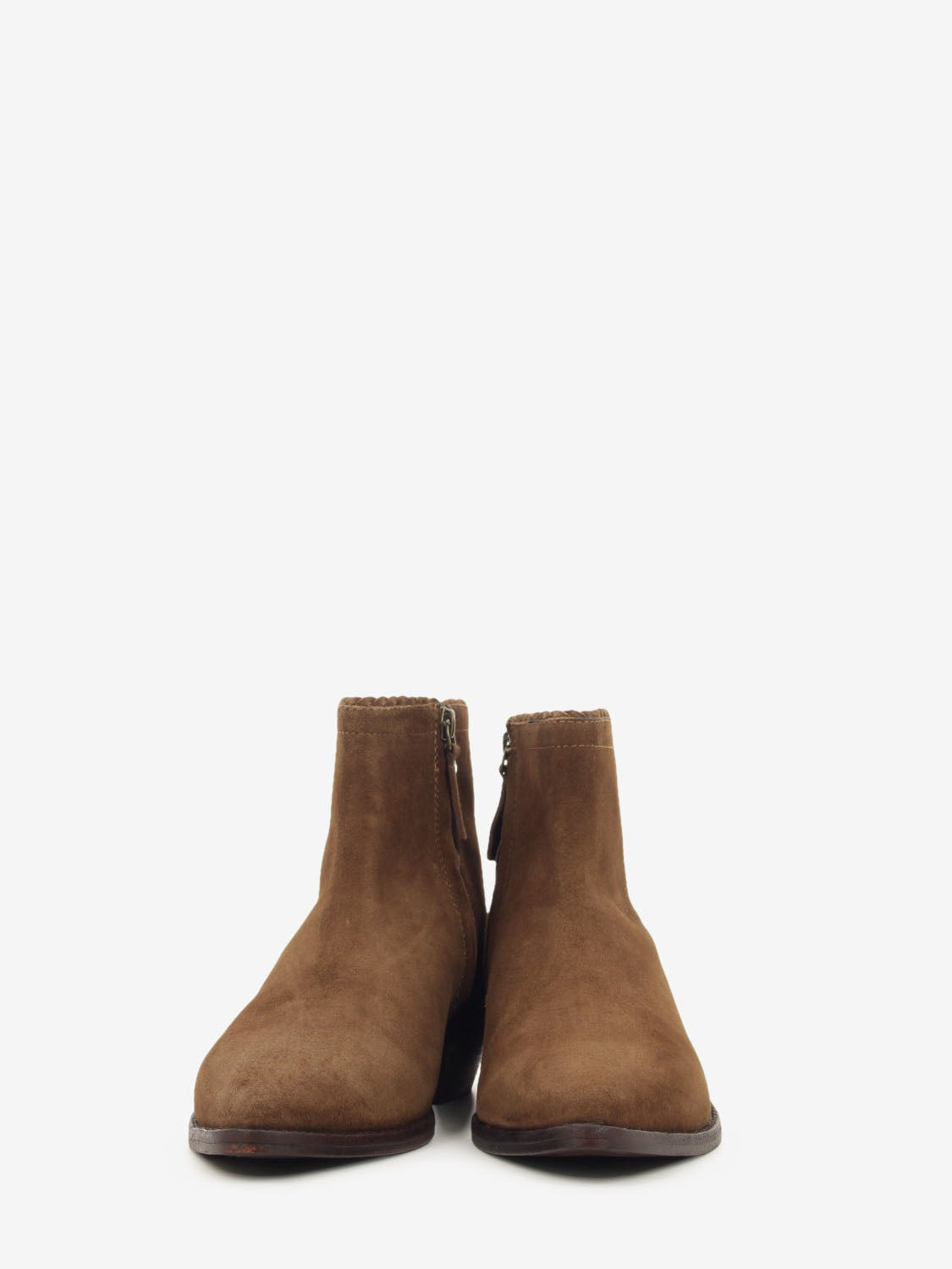 Tronchetto texano in suede brown