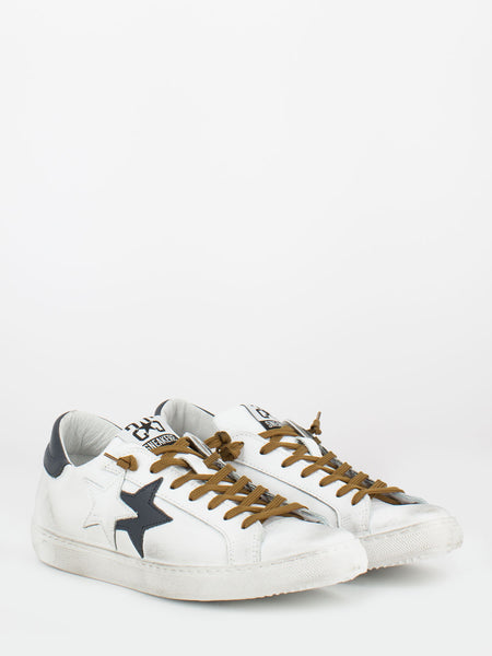 Sneakers low bianco / blu