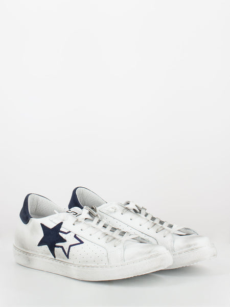 Sneakers low bianco / blu