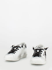 2STAR - Sneakers low bianco / nero glitter