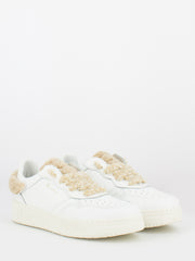 4FOURLINE - Low Max bianco / teddy beige