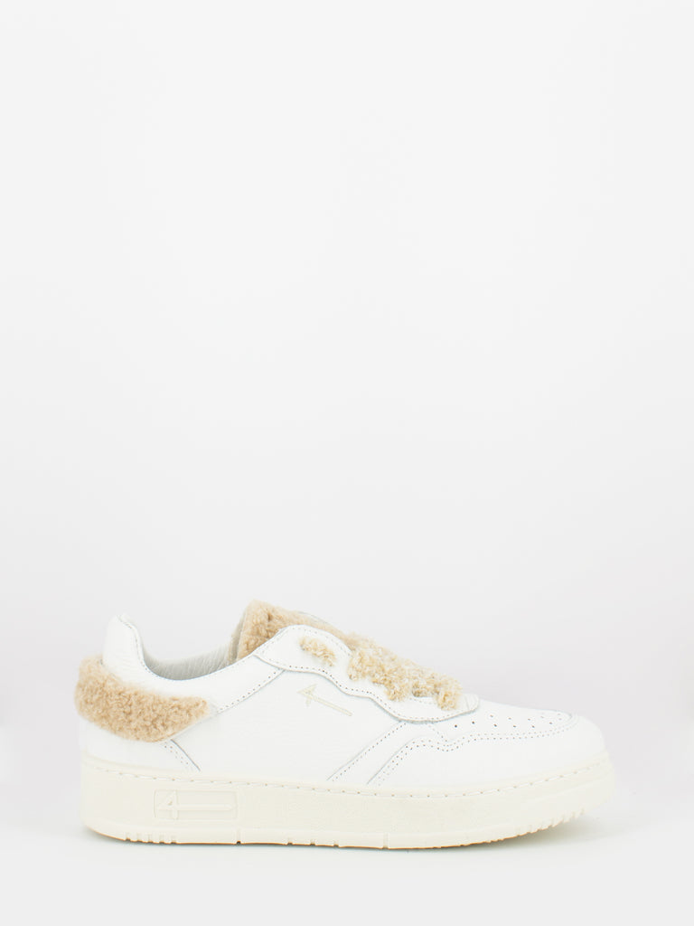 4FOURLINE - Low Max bianco / teddy beige