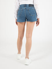 7 FOR ALL MANKIND - Easy Ruby Short Blaze Raw Cut mid blue