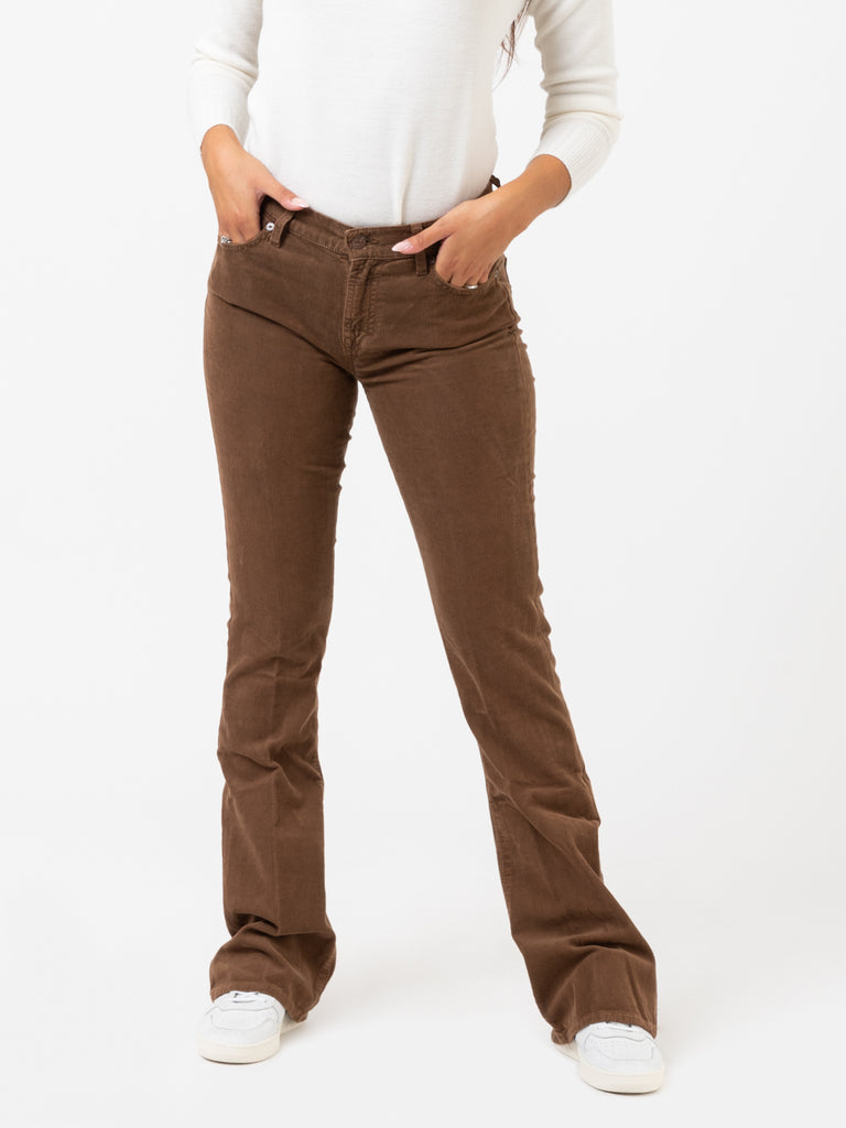 7 FOR ALL MANKIND - Pantaloni bootcut corduroy brown