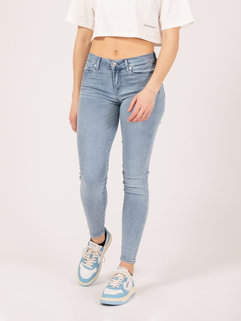 7 FOR ALL MANKIND - The Skinny Crop bair mirage light blue