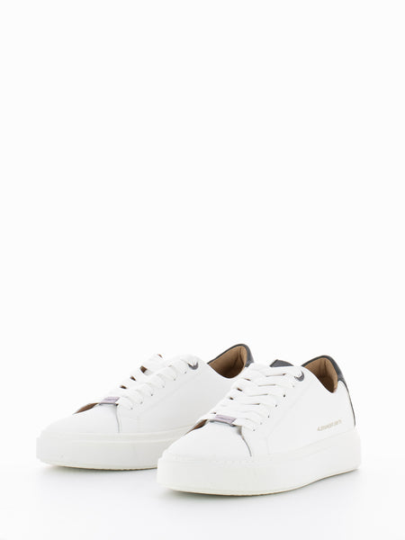 Sneakers in pelle white / green