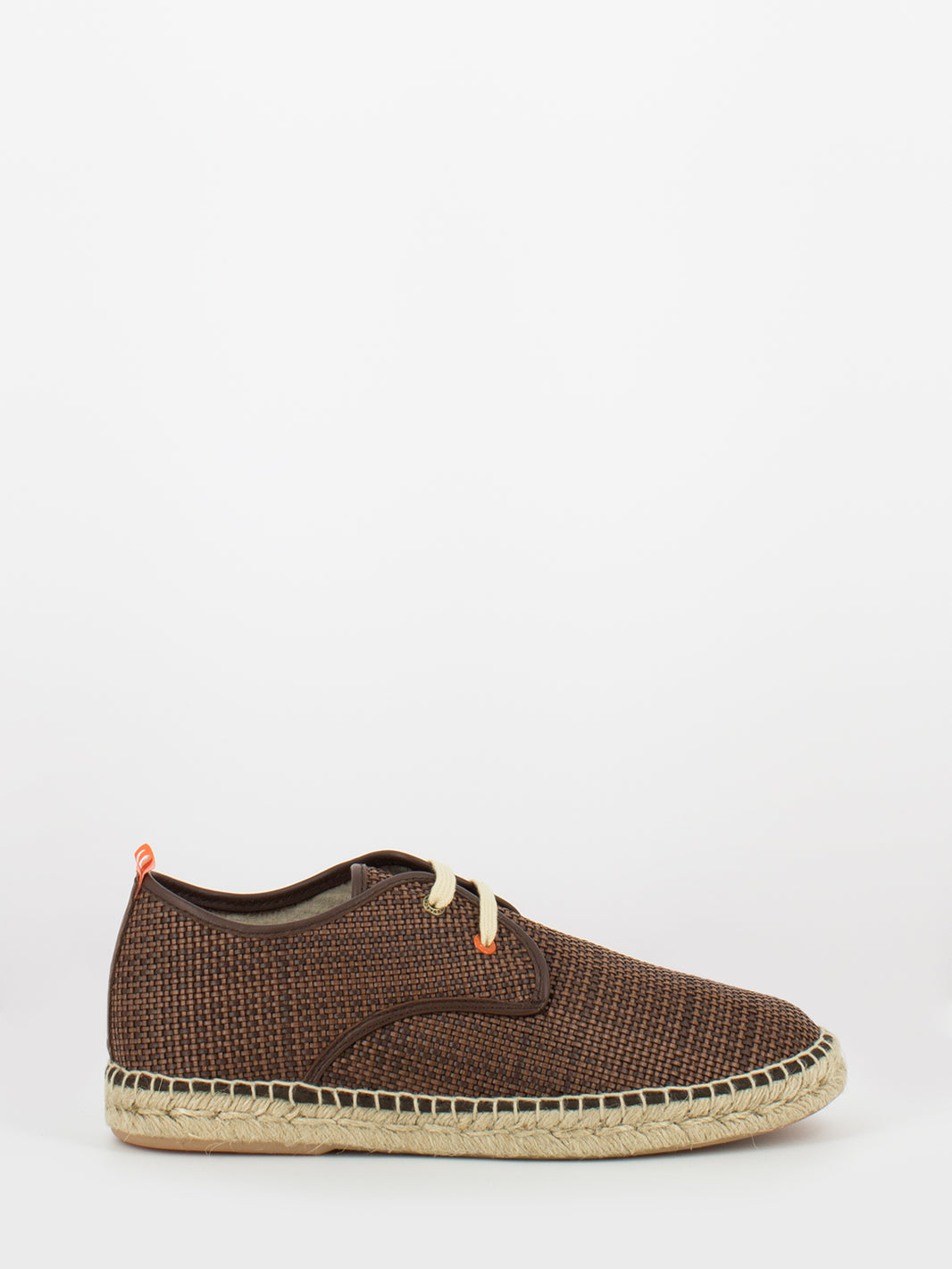 Scarpe Blucher rafia marrone