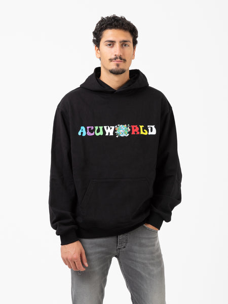 Felpa hoodie Punworld black