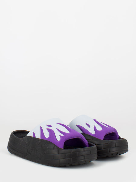NYU Slide black / violet / mint