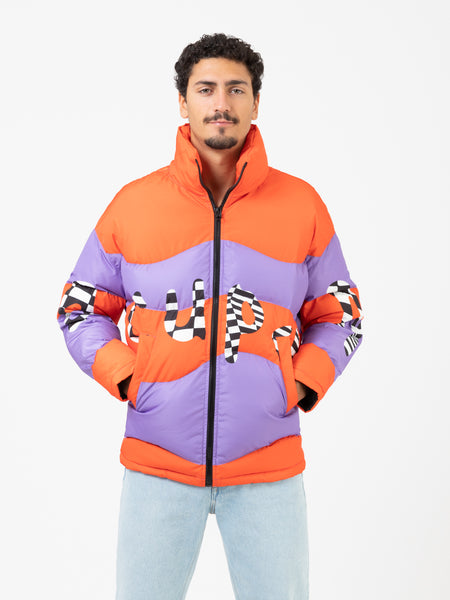Puffer jacket Icon orange / purple