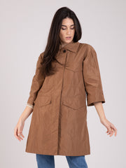 ADD - Cappotto taffetà matt gold