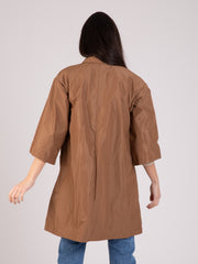 ADD - Cappotto taffetà matt gold