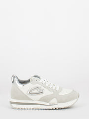 ALBERTO GUARDIANI - Sneakers WEN 0062 pearl / white in suede e nylon