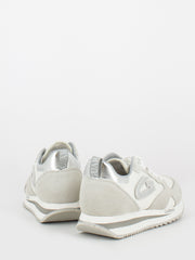 ALBERTO GUARDIANI - Sneakers WEN 0062 pearl / white in suede e nylon