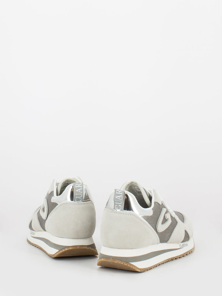 ALBERTO GUARDIANI - Sneakers WEN 0062 pearl / white in suede e pelle