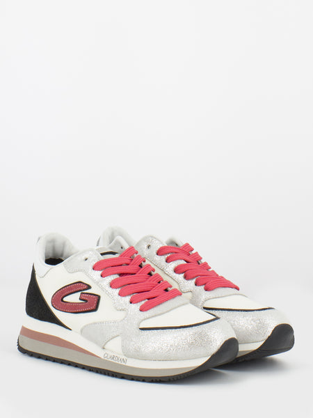 Sneakers WEN 0077 low bianco / rosa / nero
