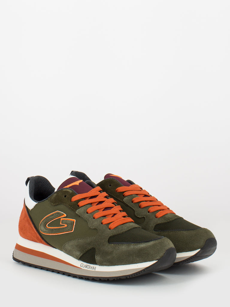 ALBERTO GUARDIANI - Sneakers WEN 0098 low green / orange