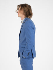 ALESSANDRO GILLES - Abito fresco lana azzurro