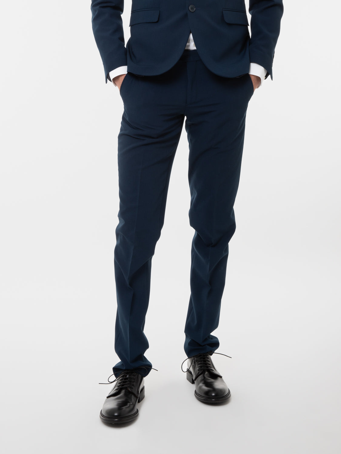 Abito giacca pantalone fresco lana blu